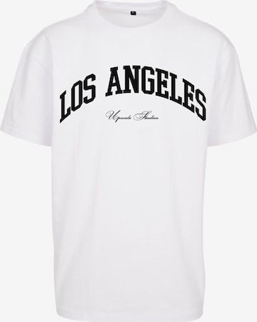 MT Upscale T-Shirt ' L.A. College' in Weiß: predná strana