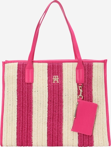 TOMMY HILFIGER Beach Bag in Pink: front