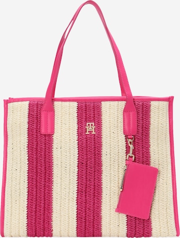 Borsa da spiaggia di TOMMY HILFIGER in rosa: frontale