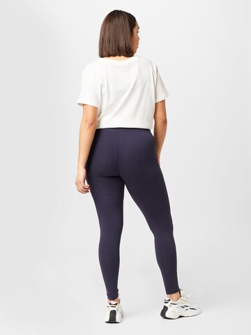 ONLY Carmakoma Skinny Leggings 'TIME' i blå