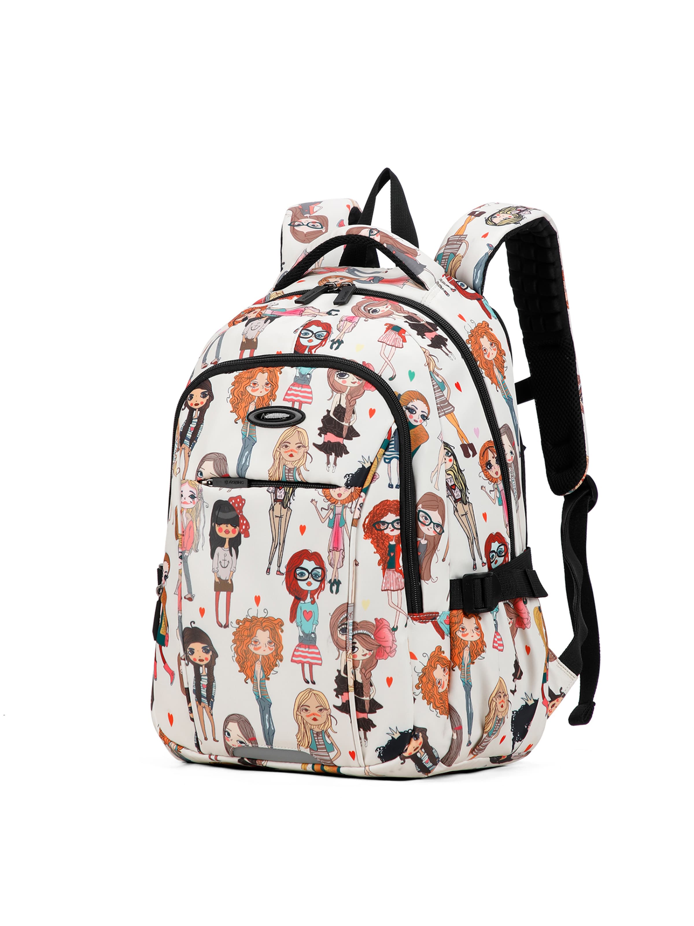 Sac à dos Aoking en blanc : devant