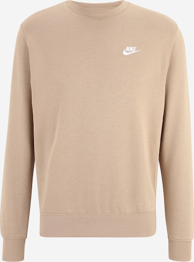 Felpa 'CLUB Fleece' Nike Sportswear di colore cachi / bianco, Visualizzazione prodotti