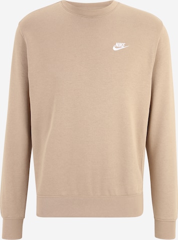 Regular fit Felpa 'CLUB Fleece' di Nike Sportswear in verde: frontale