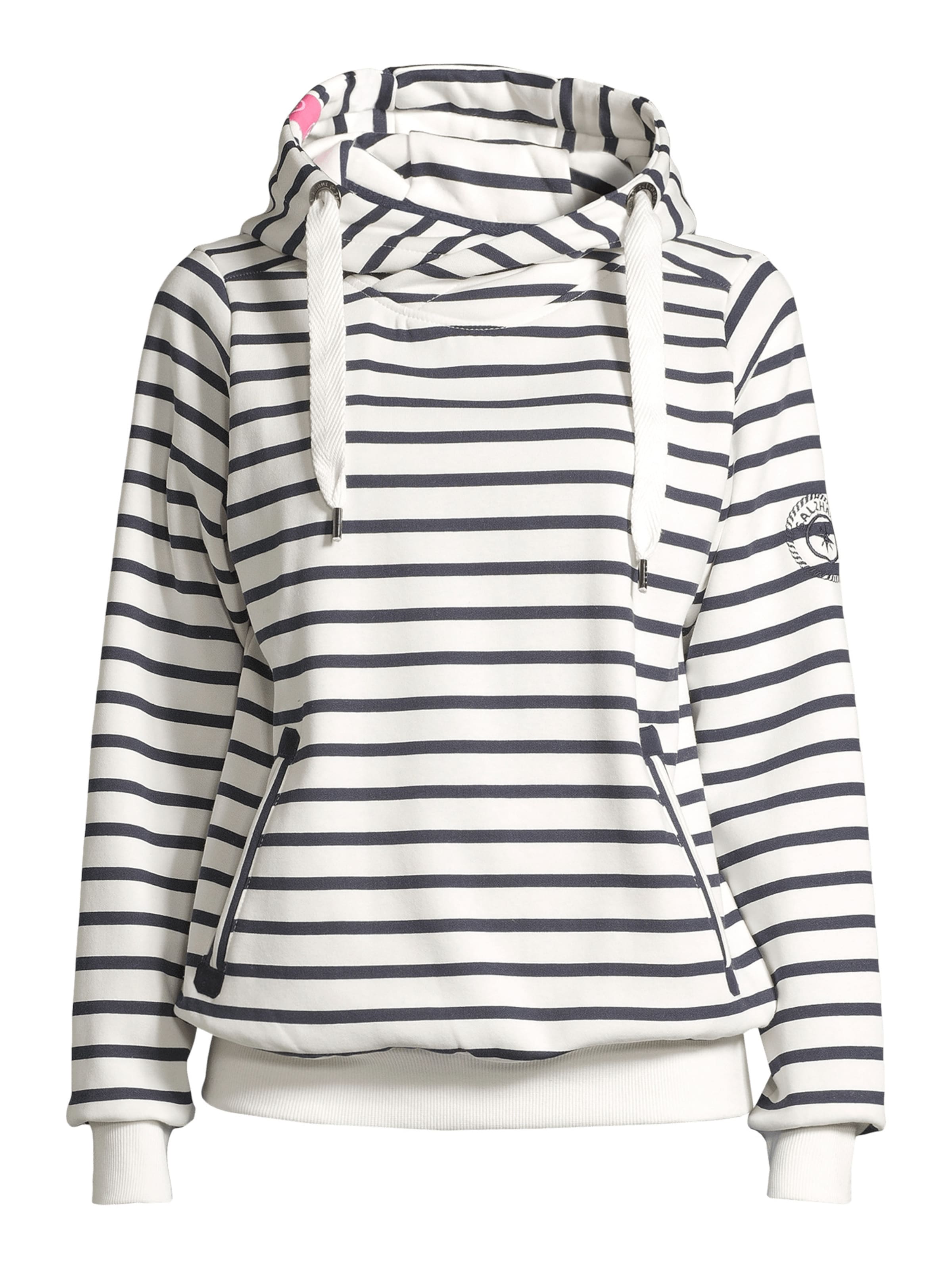 Sweat-shirt 'Sünn' salzhaut en blanc : devant
