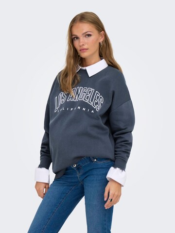 Only Maternity Sweatshirt in Blauw: voorkant