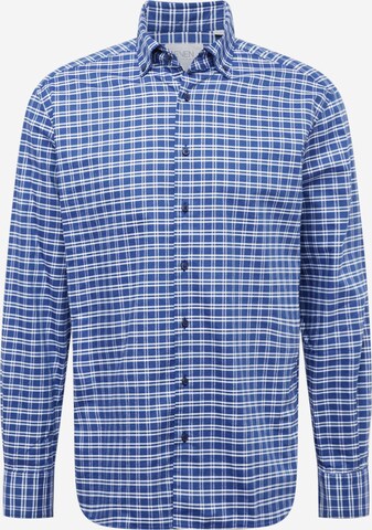 Chemise ETERNA en bleu : devant