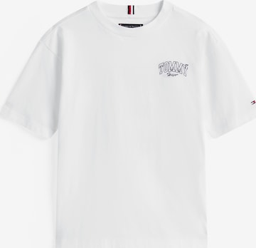 balta TOMMY HILFIGER Marškinėliai 'VARSITY': priekis