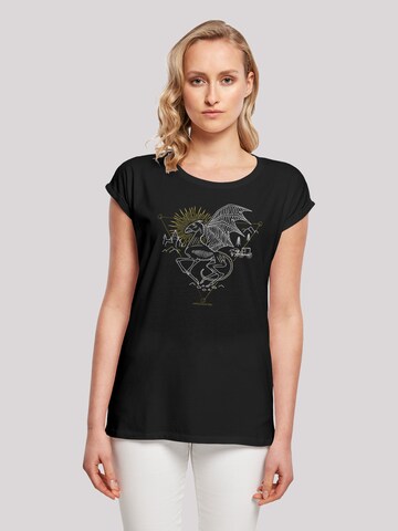 F4NT4STIC Shirt 'Harry Potter Thestral' in Zwart: voorkant