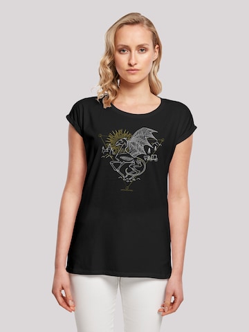 F4NT4STIC Shirt 'Harry Potter Thestral' in Black: front