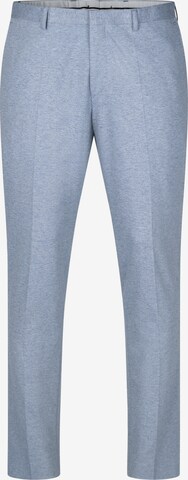 ROY ROBSON Pleat-Front Pants in Blue: front