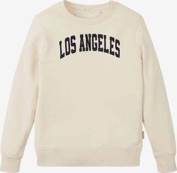 TOM TAILOR Sweatshirt in Beige: front