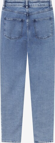 KnowledgeCotton Apparel Tapered Jeans 'Iris' in Blauw: voorkant