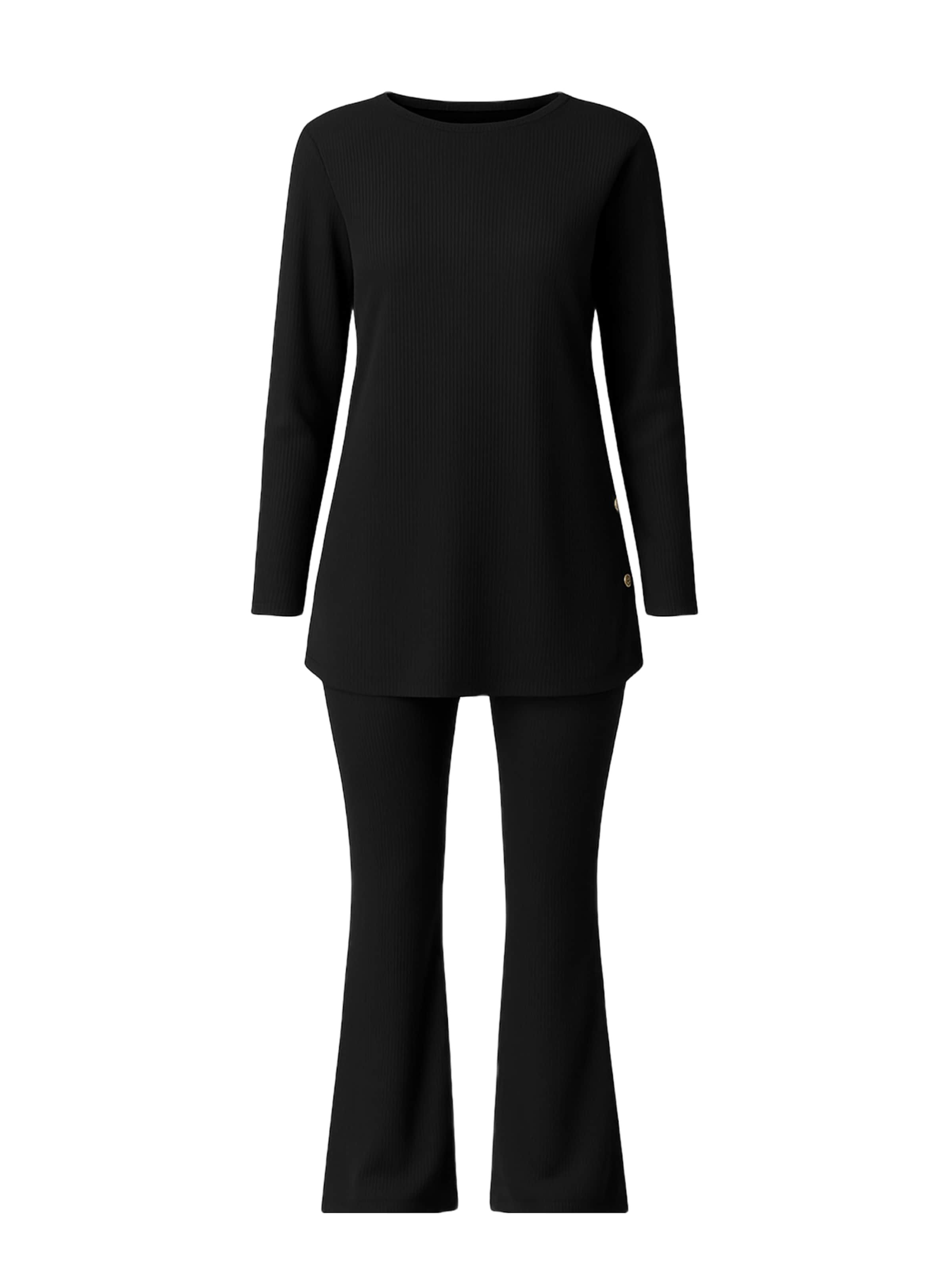 Touche Prive Pantsuit in Black: front