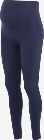 Skinny Leggings 'TIA JEANNE' MAMALICIOUS en bleu : devant