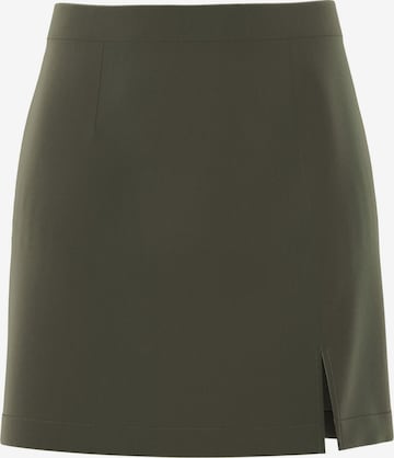 PIECES Rok 'PCBOZZY' in Groen: voorkant