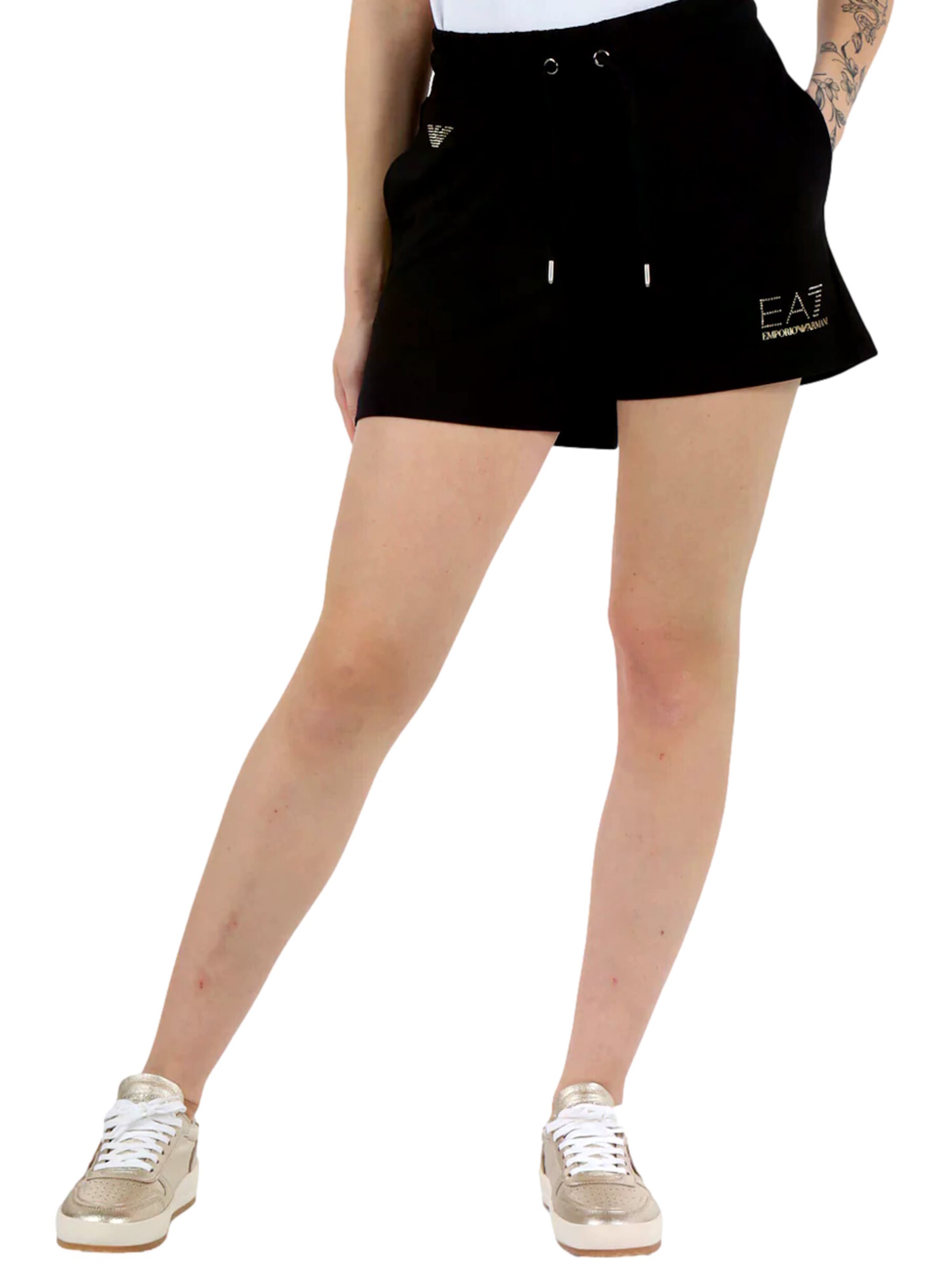 Regular Pantalon 'Evolution' EA7 Emporio Armani en noir : devant