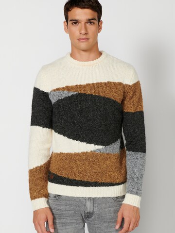 KOROSHI Pullover i beige: forside