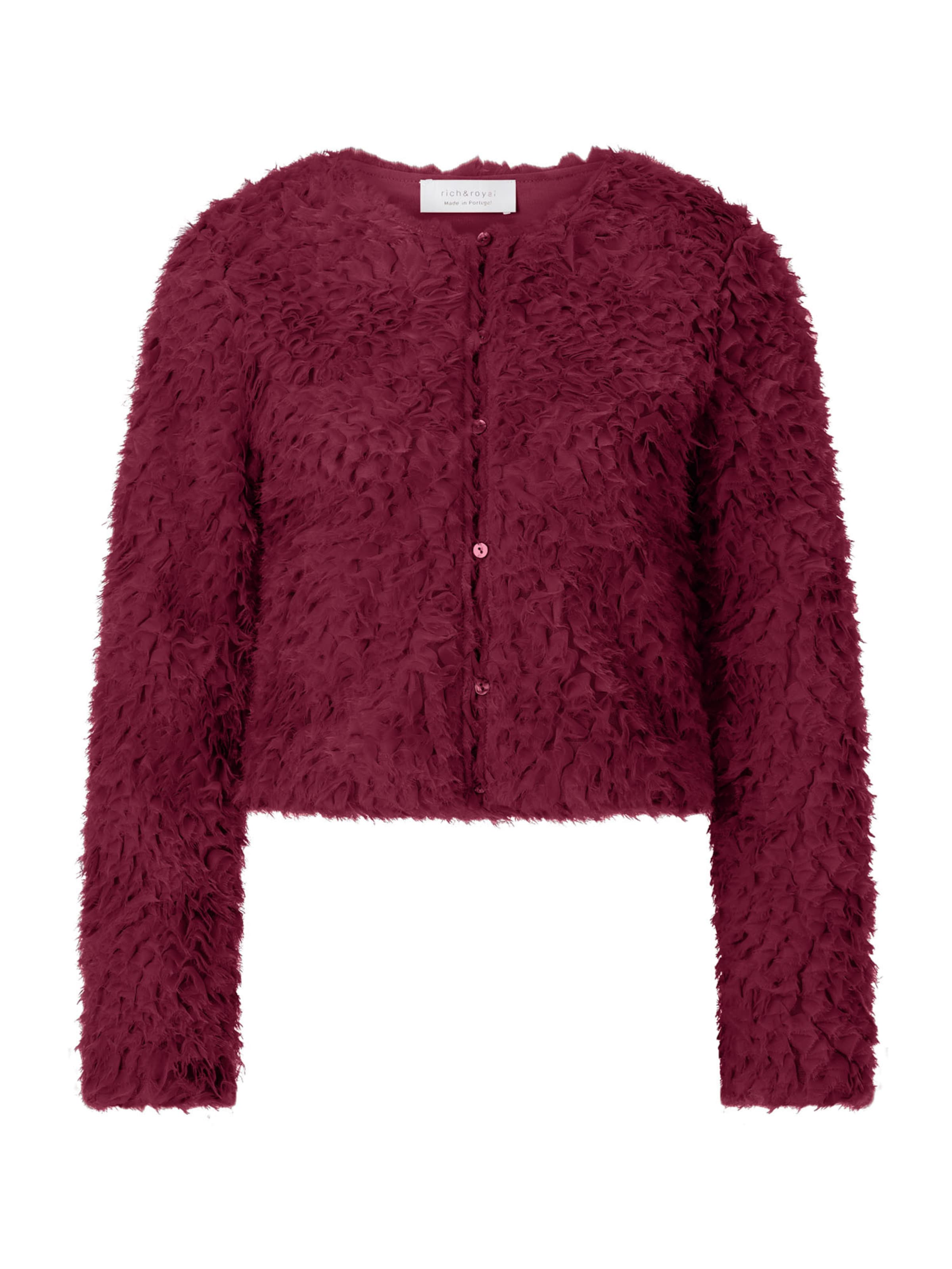 Rich & Royal Between-Season Jacket in Red: front