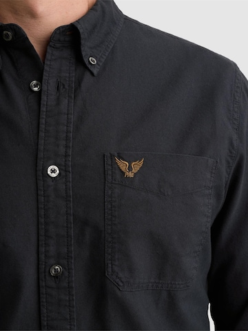 Regular fit Camicia 'Oxford shirt with garment-dye wash and button-down collar' di PME Legend in blu