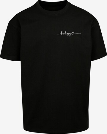 T-Shirt 'Be Happy' Merchcode en noir : devant