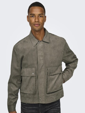 Veste mi-saison 'ONSYUKI' Only & Sons en marron