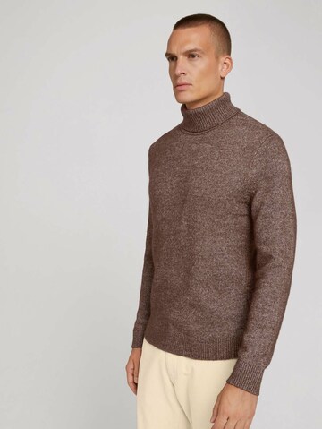 TOM TAILOR Pullover in Braun