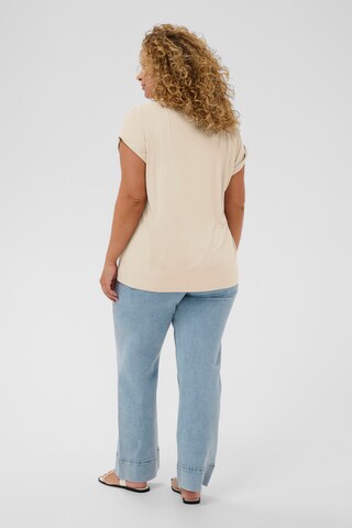 KAFFE CURVE - Camiseta 'KCmilia' en beige