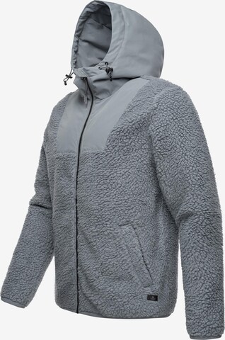 Ragwear Athletic Fleece Jacket 'Adar' in Grey