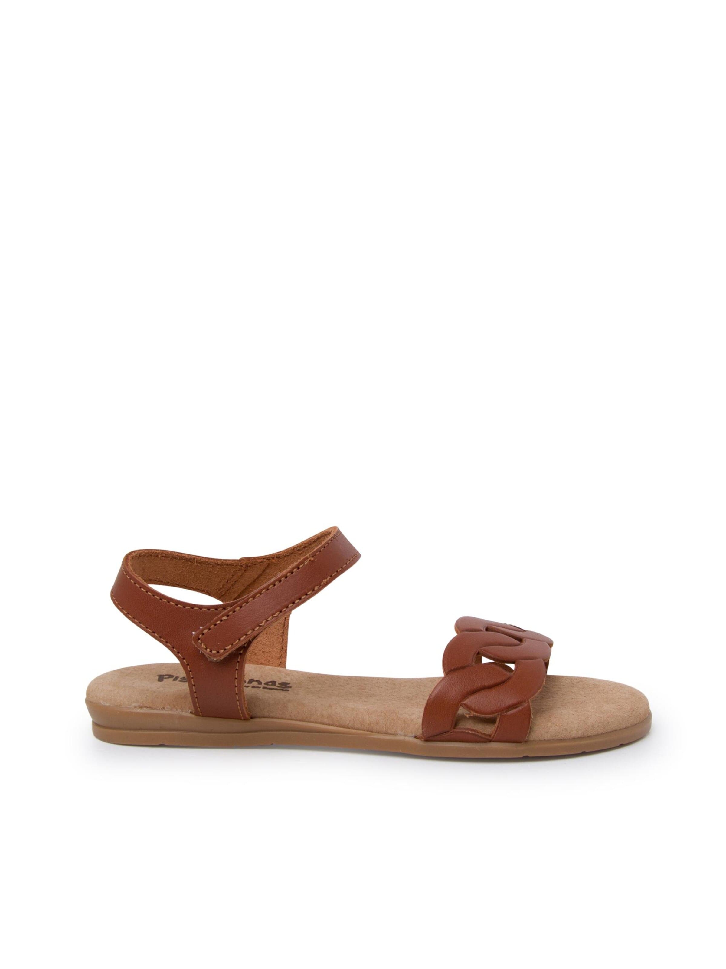 Pisamonas Sandalen in Bruin: voorkant
