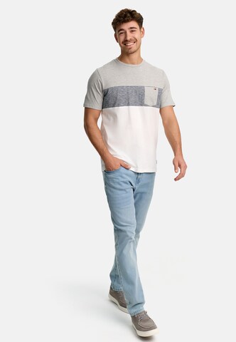 T-Shirt 'INSprings' INDICODE JEANS en blanc