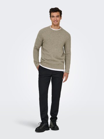 Pullover '22035025' di Only & Sons in beige