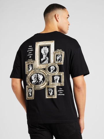 T-Shirt 'BRADLEY ANTIQUE' JACK & JONES en noir : devant
