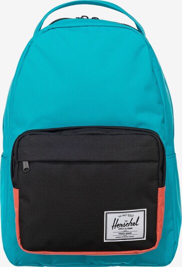 Herschel Backpack 'Miller' in Turquoise / Coral / Black, Item view