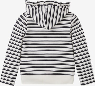 TOM TAILOR Zip-Up Hoodie in White