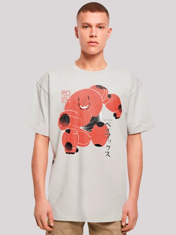 F4NT4STIC Shirt 'Big Hero 6 Baymax Suite Pose' in Grijs: voorkant