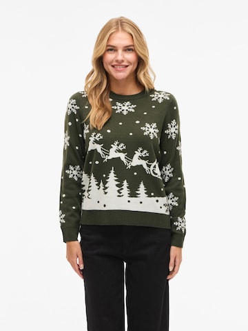Pull-over 'VISnowi' VILA en vert : devant