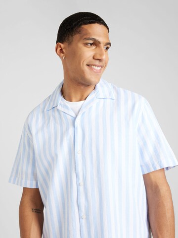 SELECTED HOMME Comfort fit Button Up Shirt in Blue