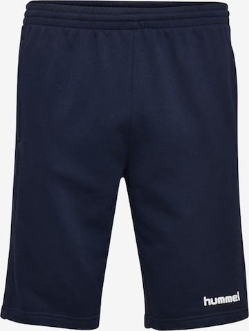 Hummel Regular Pants in Blue: front