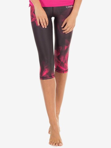 Winshape Skinny Sportsbukser 'HWL202' i sort: forside