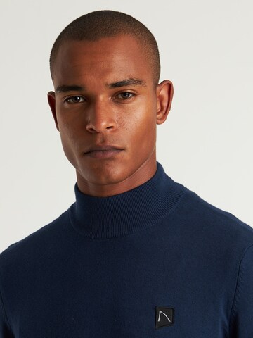 CHASIN' Trui 'Ard Mock' in Blauw