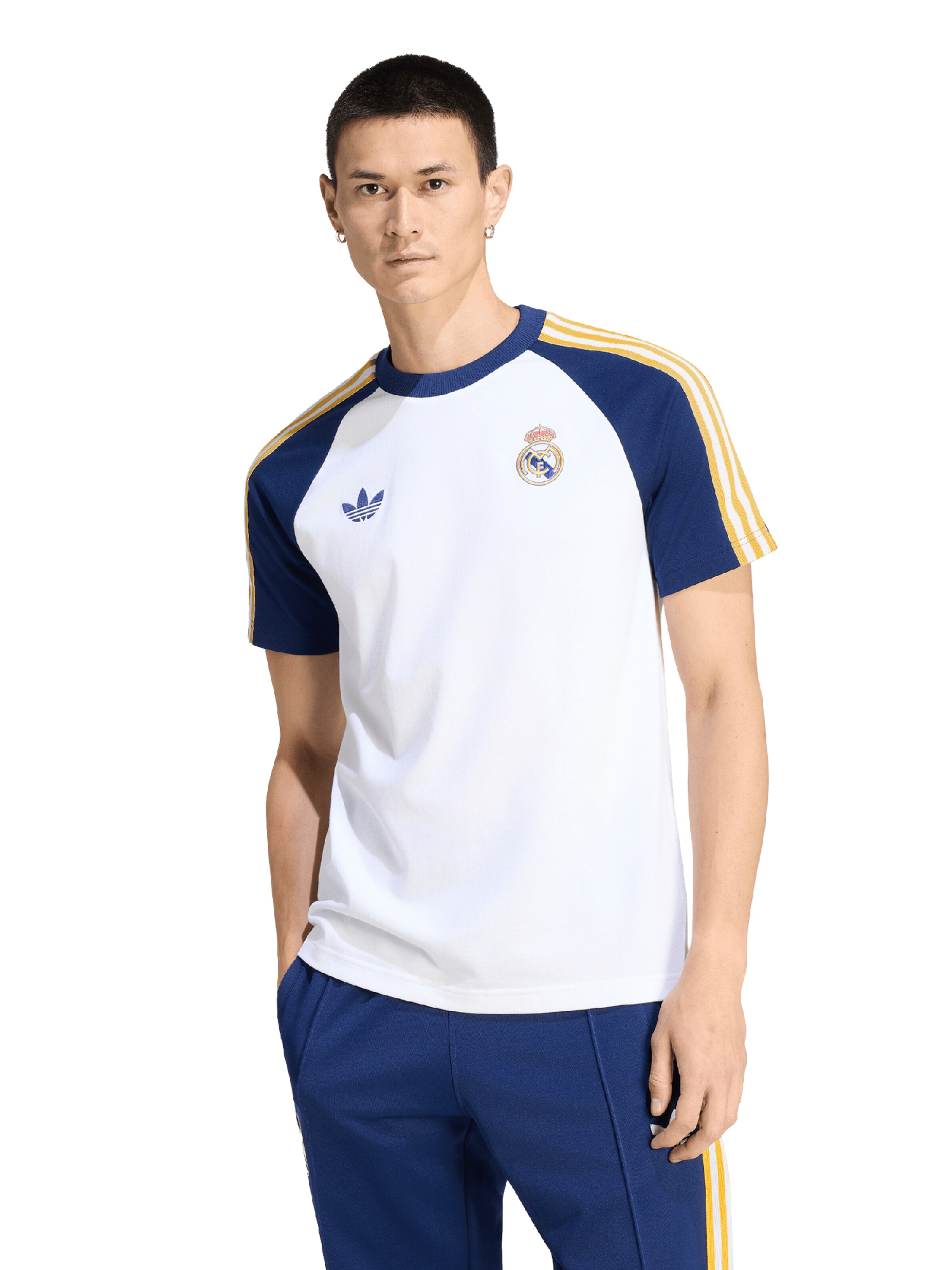 ADIDAS PERFORMANCE Funktionsskjorte 'REAL' i hvid: forside