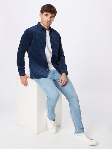 Wemoto Regular fit Button Up Shirt 'Baker' in Blue