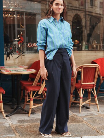 Wide leg Pantaloni con pieghe di Next in blu
