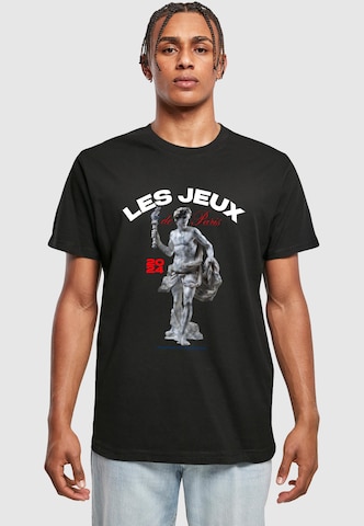 Mister Tee Shirt 'Les Jeux De Paris' in Schwarz: Vorderseite
