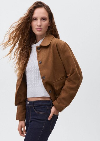 MANGO TEEN Between-Season Jacket in Brown: front