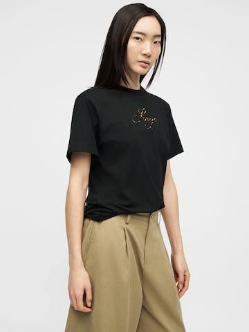 HUGO Póló 'Vintage Tee_23' - fekete