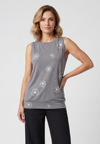usha BLACK LABEL Top in Grijs: voorkant