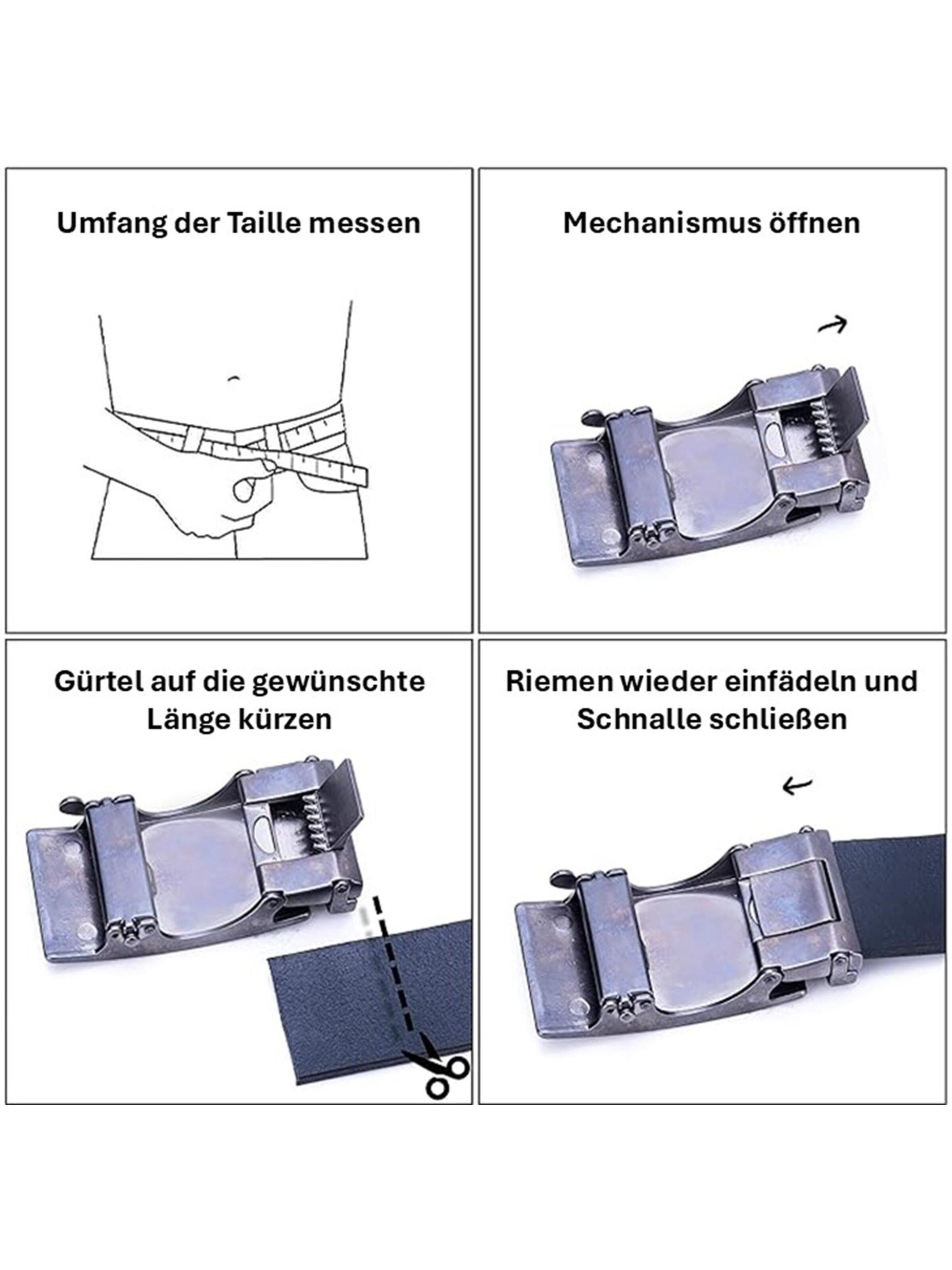 Trusador Gürtel 'Ferrara' in Silber