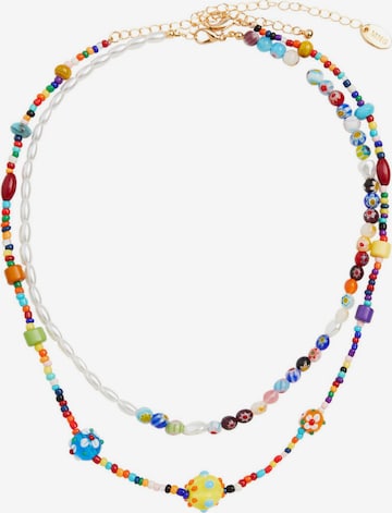 MANGO Necklace 'LUNA' in Mixed colors: front