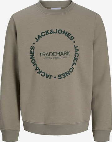 Sweat-shirt 'JJBENSON' JACK & JONES en vert : devant